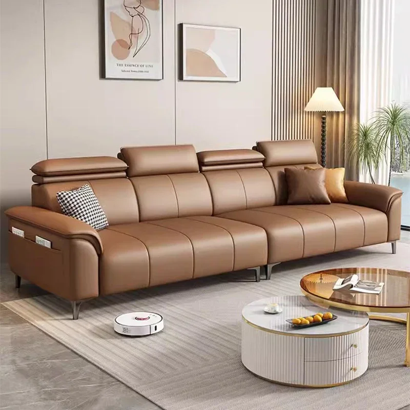 European Office Living Room Sofas Leather Grande Bedroom Classic Living Room Sofas Dormitory Nordic Canape Salon Home Furniture