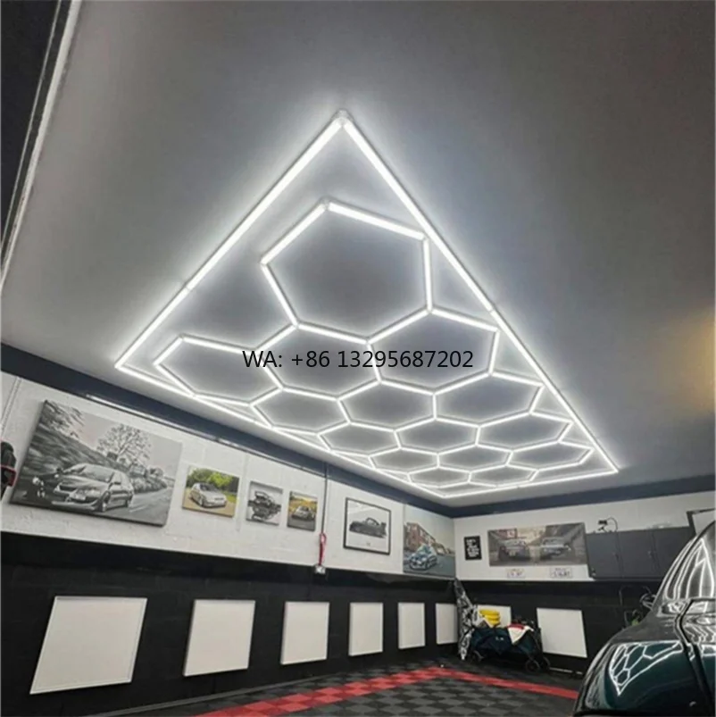 

Factory Sell Hexagon Led Light Honeycomb Light Ceiling Lights for Car Garage Led