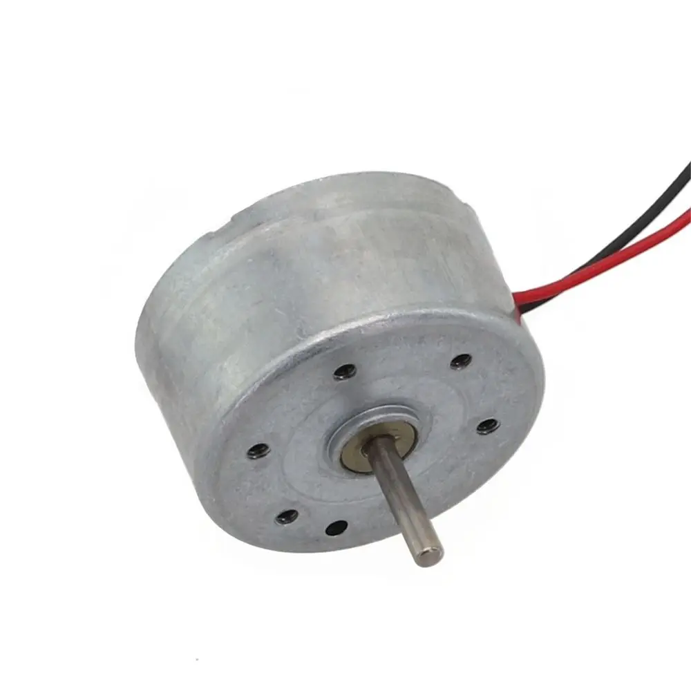 5Pcs New DC 1.5V-6V RF-300 DC Motor 24mm Round 2Pin Micro 300 Motor PH 2.0mm Metal Brush Motor for Model