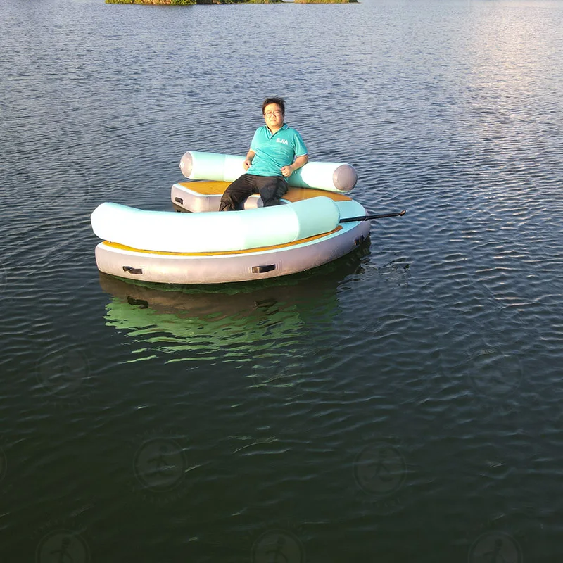 Summer Popular Swimming Pool Floaters Outdoor River Floating Inflatable Sofa Seat Chairs For Water