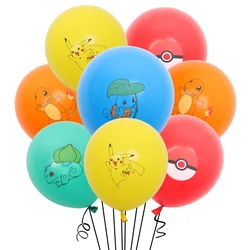 10pcs 12inch Pikachu Latex Balloons Pokemon Pokemon Children Birthday Party Decoration Baby Shower Supplies