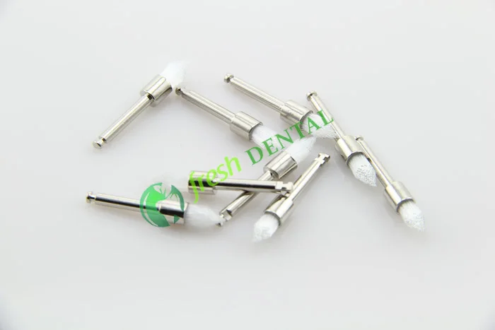 1000PCS Prophy Brushes Dental Polishing Latch Style Tapered White Nylon Prophylaxis Brush for Oral Care PB340
