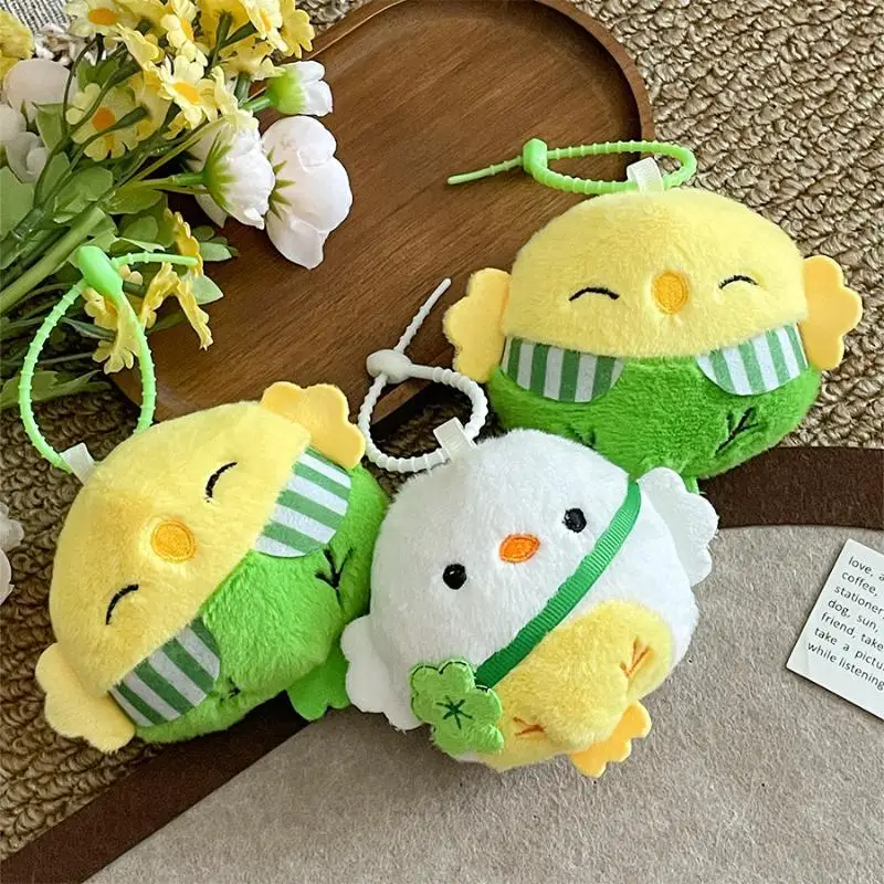 Cute Bird Plush Keychain Cartoon Stuffed Chick Doll Pendant Keyring Bag Hanging Ornament For Backpack Purse Decor Party Gift - view 2