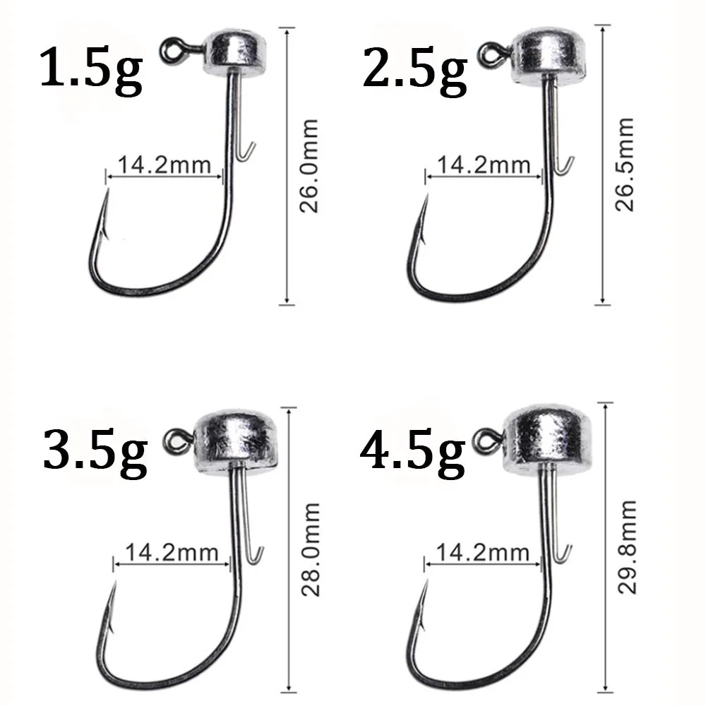 Ned Rig Jig Head 1.5-4.5g – Anzuelos para pesca de lubina con vinilo - imagen 2