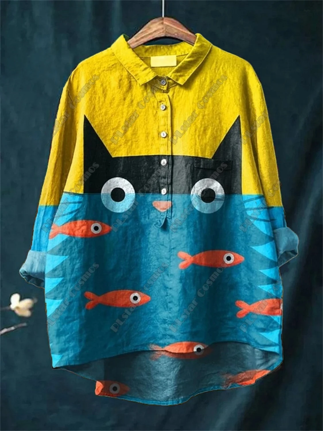 

Новая модная женская верхняя одежда с 3D цветочным принтом и животным принтом, дышащая и удобная женская повседневная рубашка.