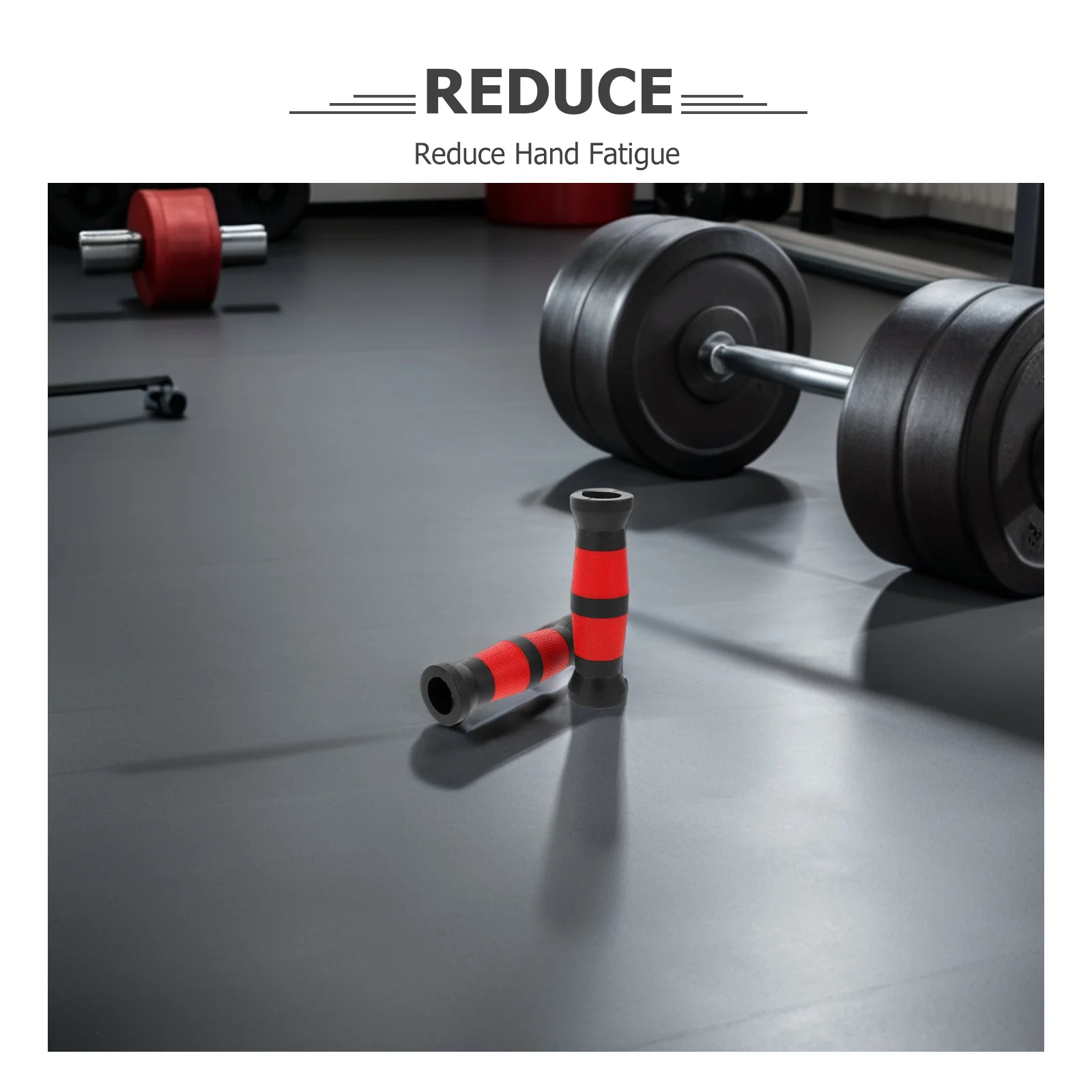 2 قطعة مقبض الدمبل القبضات ألوان نابضة بالحياة الحديد انزلاق القبضات ل جلسات التدريب الطويلة في المنزل أو مقابض الدمبل في الاستوديو #5