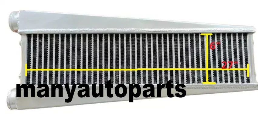 Aluminum Vertical Flow Intercooler K20 K24 For Honda Acura K Swap Civic DC 800HP