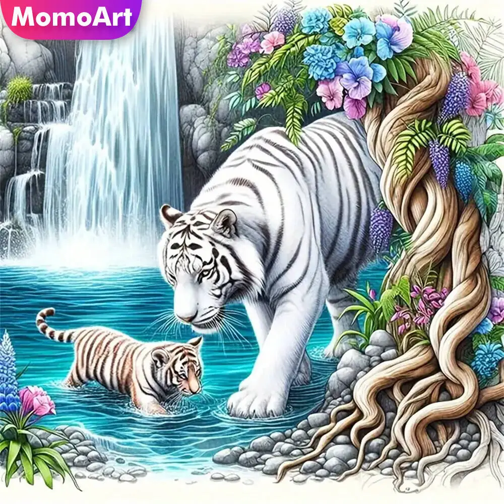 Momoart Bär Diamant Mosaik Tier voller Runde Diamant Malerei Mond Stickerei neue Ankunft handgemachte Hobby