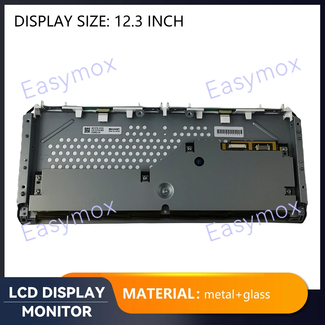 12.3 Inch LCD Display GPS Navigation Screen Automobile Dashboard LQ123T5LG02 Car Video Players Rear Camera  Replacement