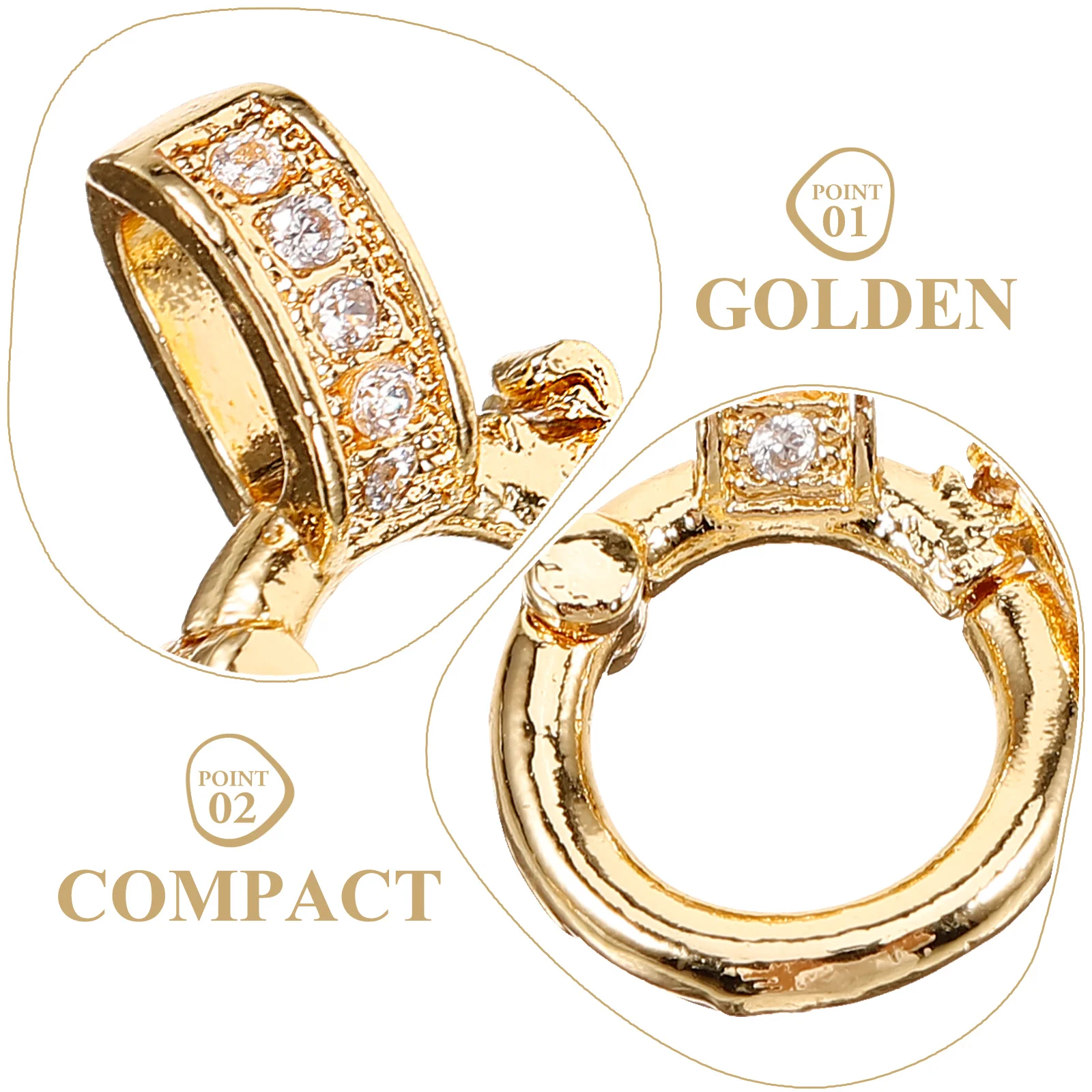 

5pcs Jewelry Durable Metal Clasps Diy Bracelet Clasps Bracelet Necklace Converter Buckles Decorative Accessories