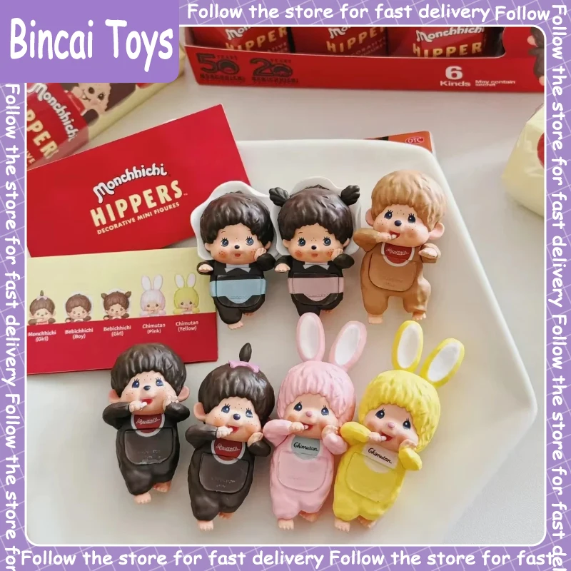 

Genuine Sonny Angle & Monchichi Hippers Series Blind Box Collect Mini Figure Kawaii Doll Sakura Desktop Decor Girl Gift