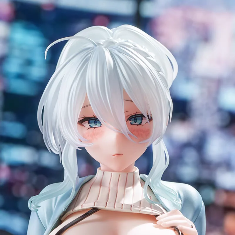 Sexy Schneewittchen Anime Winterfigur Sammlerstück Statue Statische Ausstellungsfigur PVC-Modell Erwachsenenorientierte Schneekönigin Schreibtischdekoration