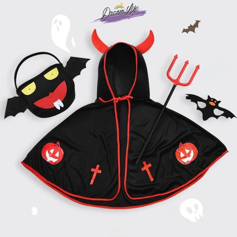 

Halloween Children's Costume Robe Devil Baby Girl Clothes Infant Girl's Devil Outfit Boy's Halloween Costume