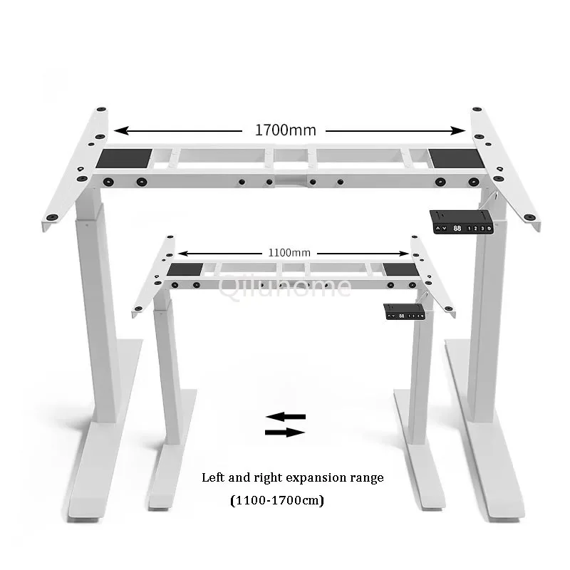 Dual Motor Electric Elevating Office Table Height Adjustable Computer Desk Memory Control Home Office Sit Stand