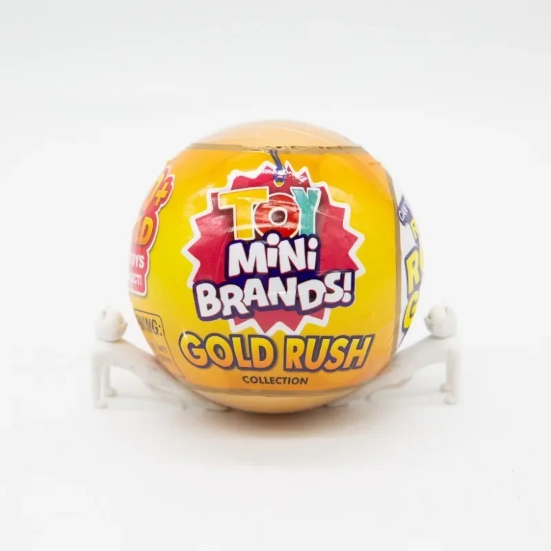 Mini Brands Series 3 5 Surprise Toy Gold Rush Collection Supermarket Shopping Scene Blind Box Toy Ball Ornaments for Kids