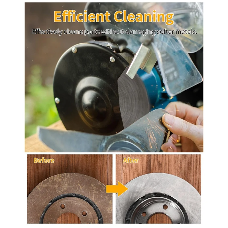 8-Inch Wire Wheel For Benchtop Grinders, Efficient At Cleaning Rust From A Variety Of Automotive Parts & Engines