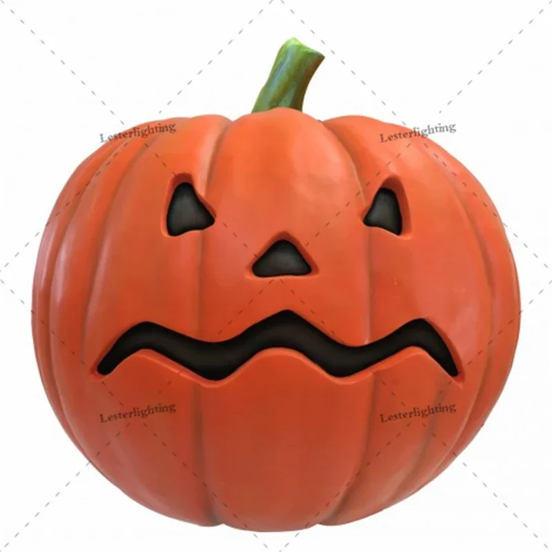 Customizable Fiberglass Creative Pumpkin Sculpture Funny Shopping Mall Halloween Easter Indoor And Outdoor