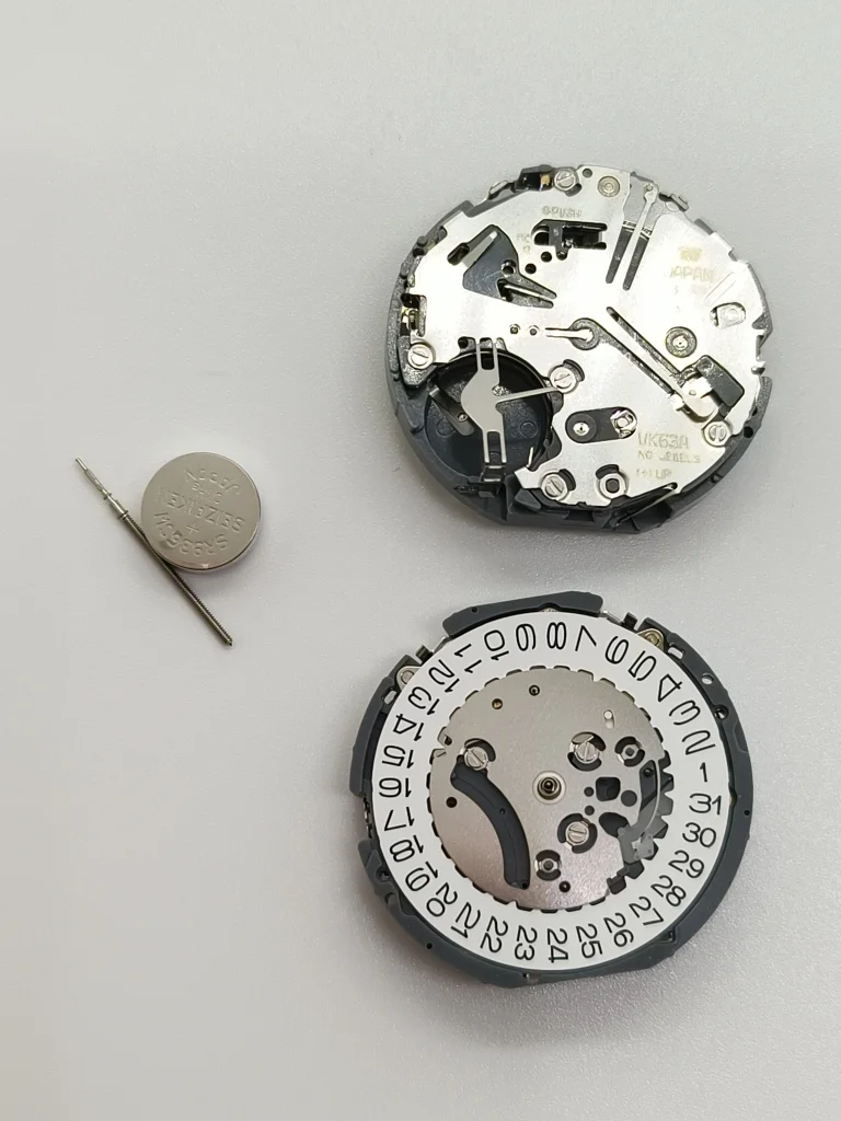 Japan Genuine VK63A Chronograph Quartz Movement with Battery Japan Original Mechanism VK63 VK61A VK67A Mod Replace Movement