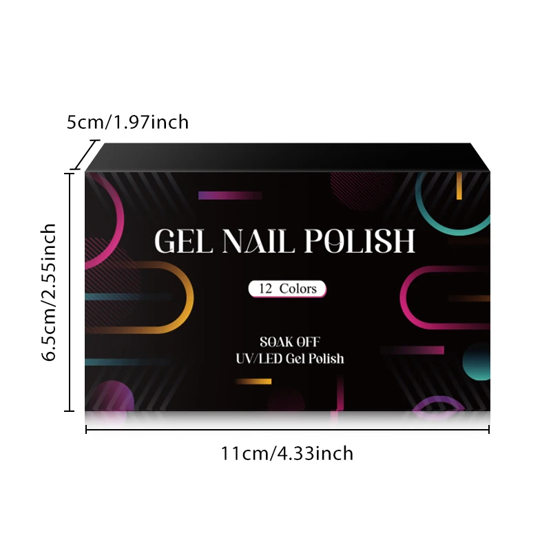 MEET ACROSS 12 Pçs/set 7ml Macaron Gel Unha Polonês Com Caixa Semi Permanente UV Gel Soak Off Nail Art Kit Verniz Para Manicure