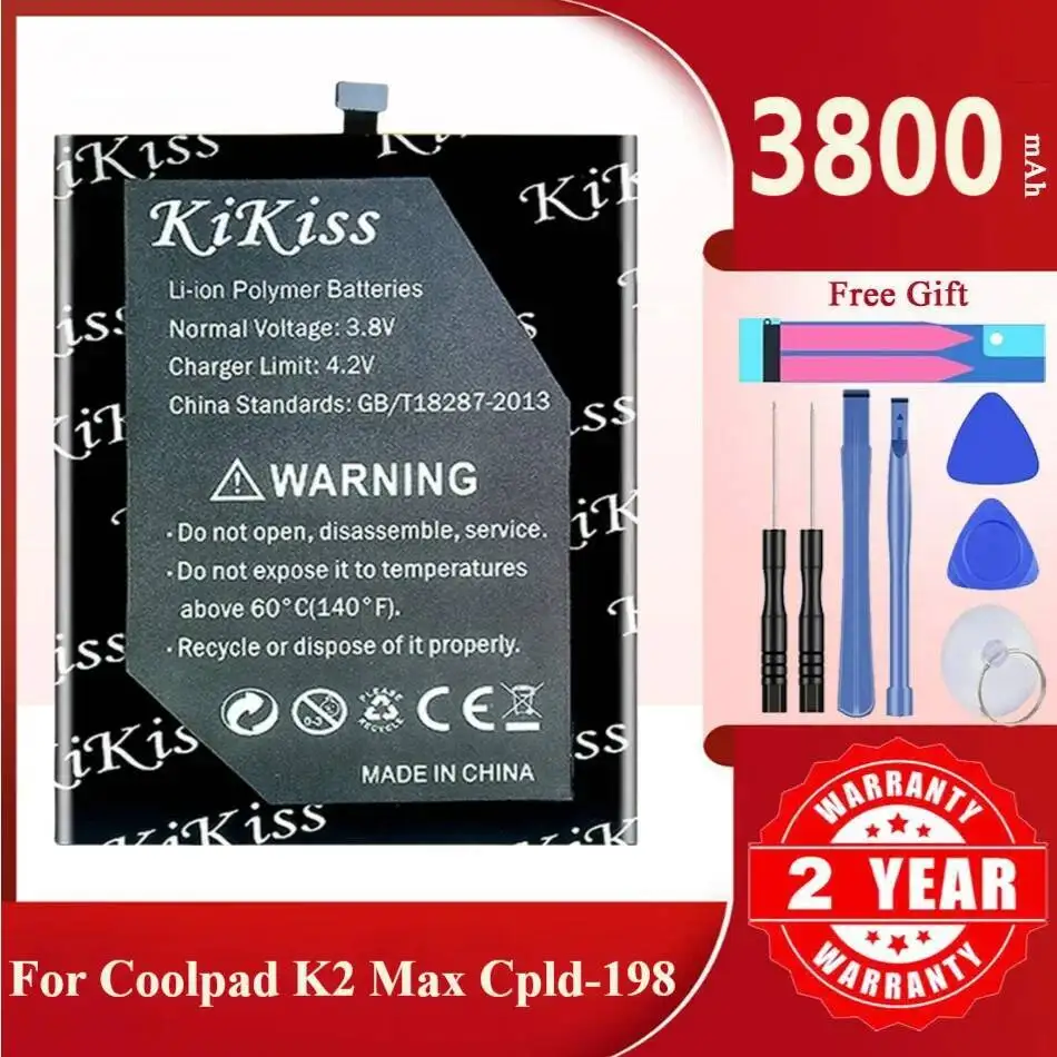 

Аккумулятор Kikiss 3800 мАч CPLD-198 для Coolpad K2 Max
