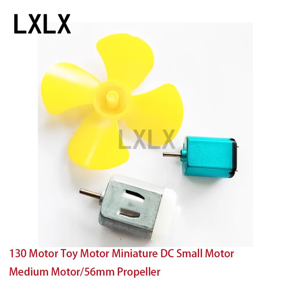 LXLX1 50pcs Brand New 130 Motor Toy Motor Miniature DC Small Motor Medium Motor/56mm Propeller