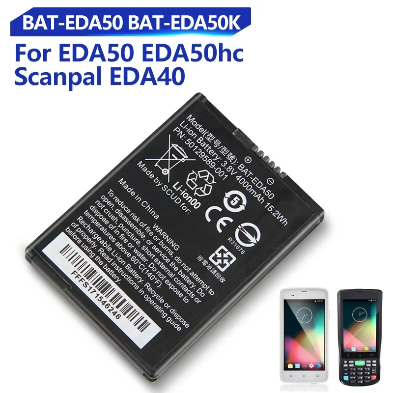 

Replacement Battery For Honeywell EDA50 EDA50k EDA50hc Scanpal EDA40 BAT-EDA50 BAT-EDA50K Rechargeable Battery 4000mAh