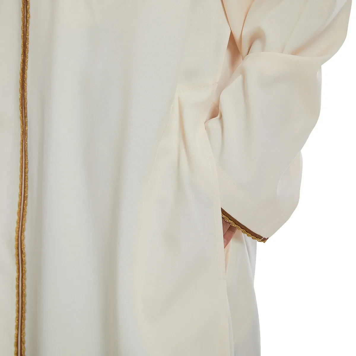 Turco Musulmano Bambini Abaya Jubba Thobe Kimono Ragazzo Thobe Thawb Caftano per Bambini Islam Eid Abbigliamento Abito Lungo Abito Dubai Saudita