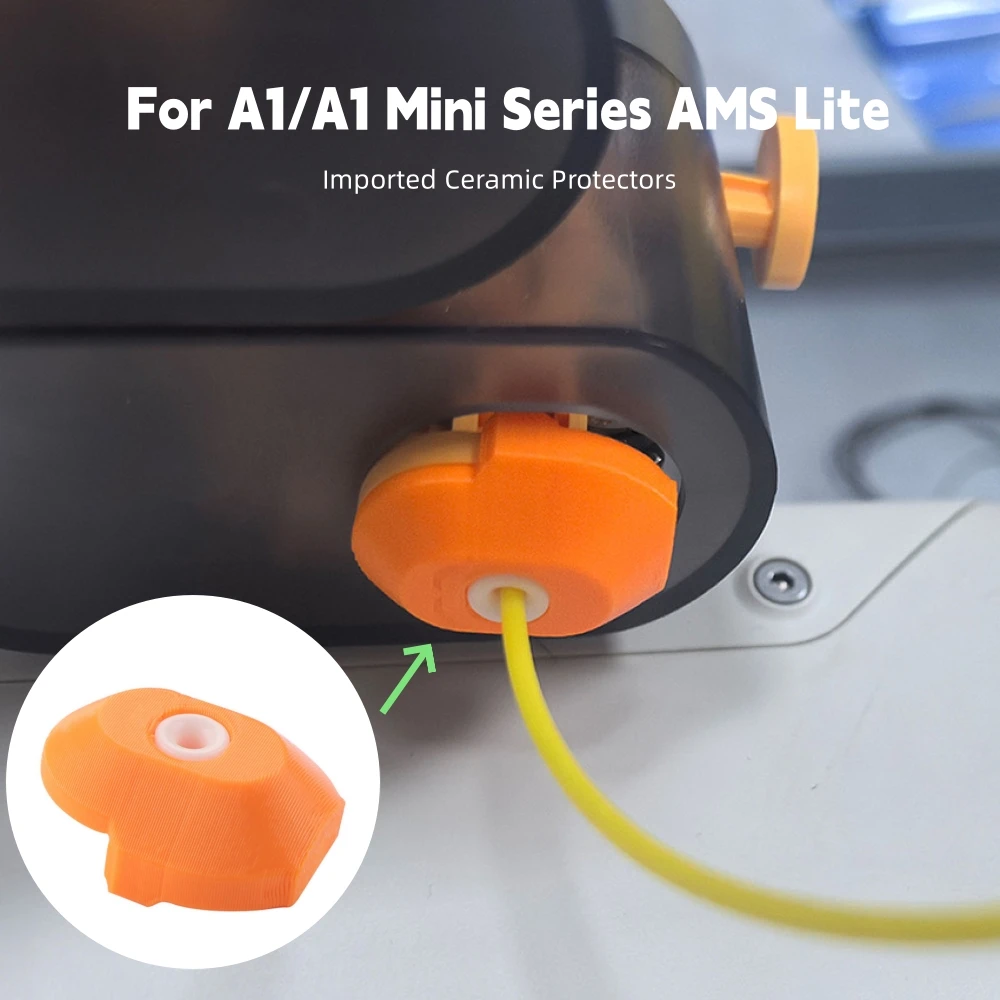 A1/A1 ミニシリーズ AMS Lite フィードポートセラミックプロテクター 4 ピース/セット 3D プリンタアクセサリー