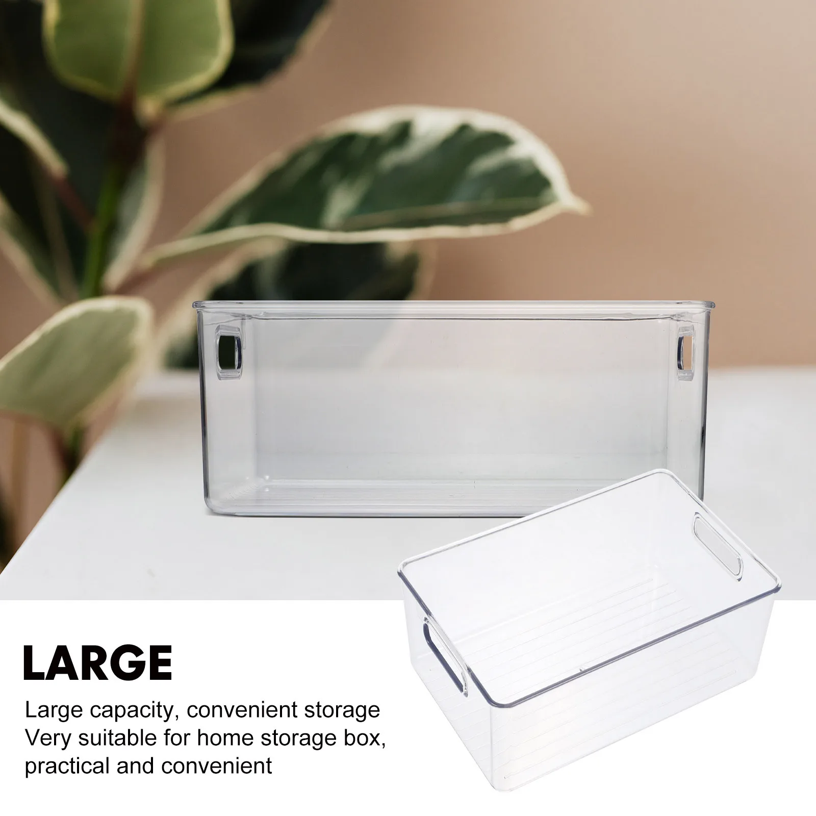 

Transparent Storage Box High Quality Pet Plastic Desktop Container for Home Household Supplies Cosmetics Clothes Sundry