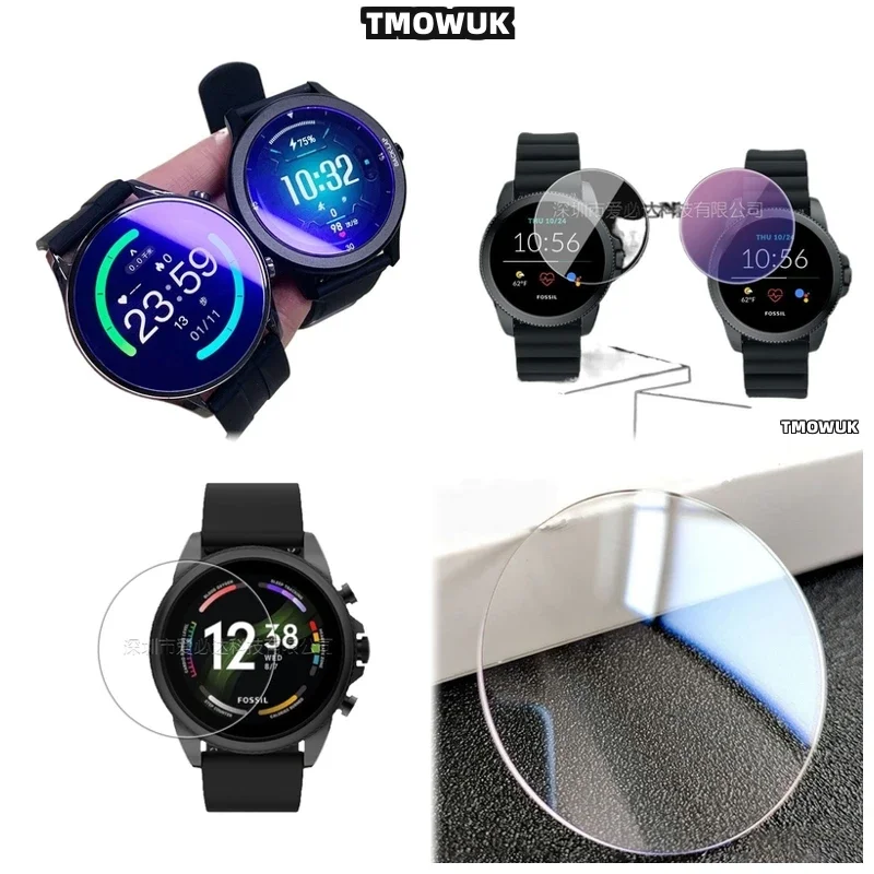 For FOSSIL Gen 5 5E 6 42MM 44MM - HD Ultra-Thin Anti-Scratch - 9H Tempered Glass Screen Protector For Smartwatch