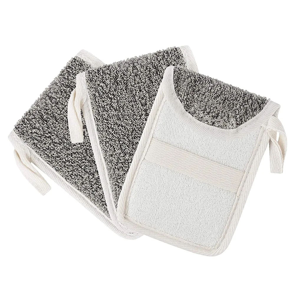 ABPP 3 Pcs Soap Saver Pouch,Exfoliating Soap Bag Body Scrubber Exfoliator Sponge Holder Hanging Rope Bags for Bath or Shower