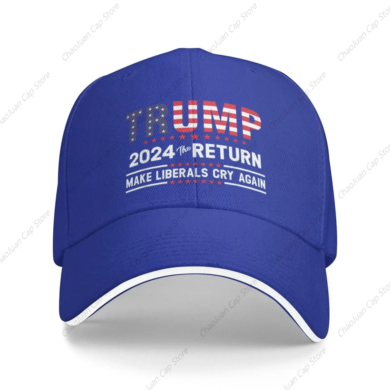 

Funny Donald Trump 2024 The Return Make Liberals Cry Again Trump Lovers Gifts Baseball Cap Adult Trucker Dad Hat