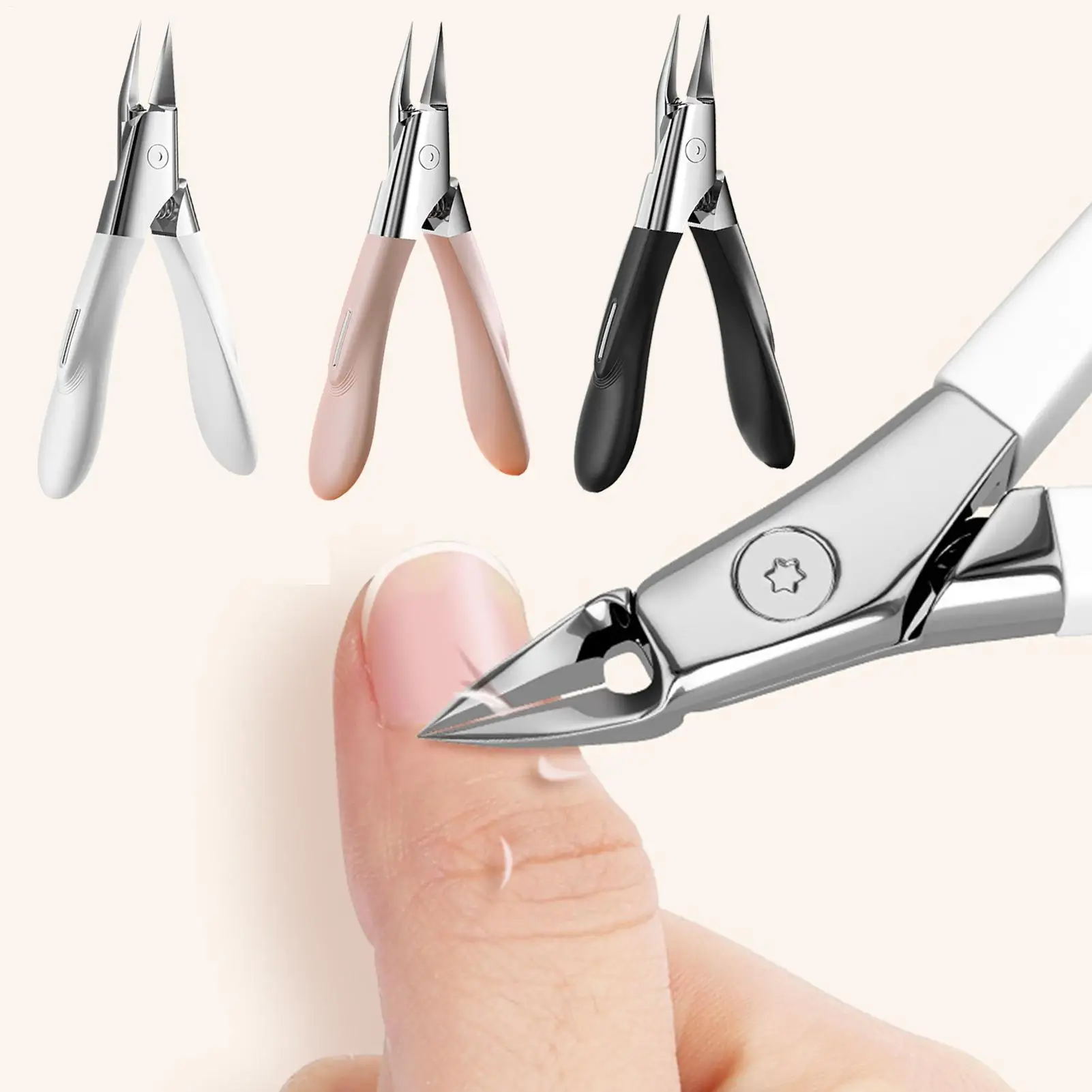 

ingrown Nail Clippers Toenail Cutter Stainless Steel Pedicure Thick Toe Nail Correction Deep Into Nail Grooves Manicure Tools