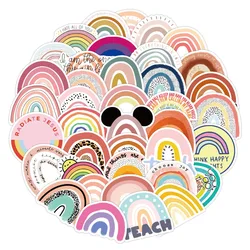 50/100Pcs INS Novelty Cartoon Colorful Rainbow Stickers PVC Waterproof Stickers Decals For Kids Boys Girls Toys Gifts