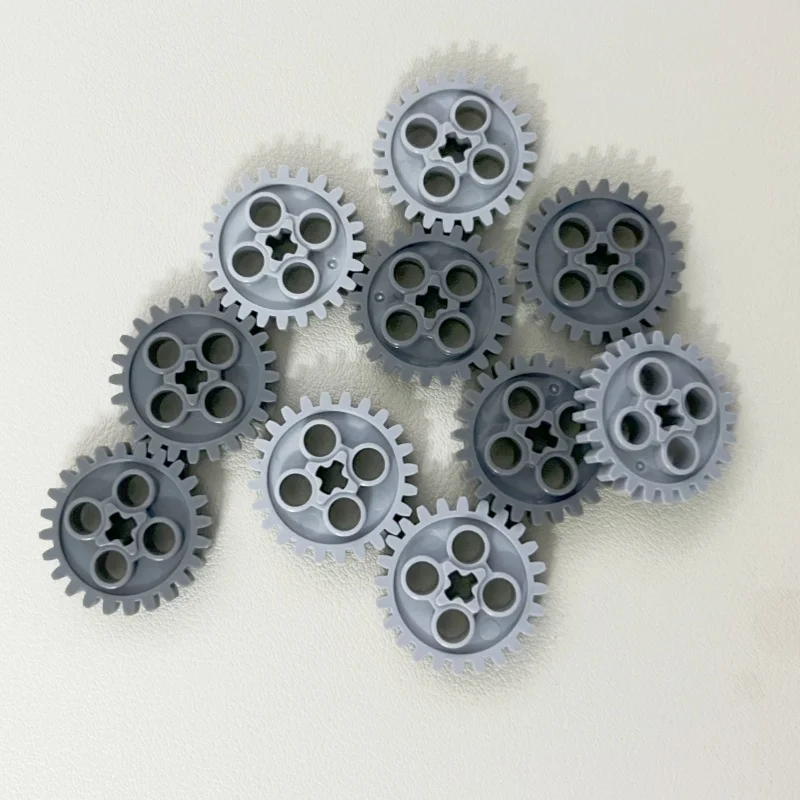 30PCS 3648 Gear 24 Tooth 2nd Version Axle Hole Bricks Toys For Technical MOC Buildings Blocks Compatible High-Tech