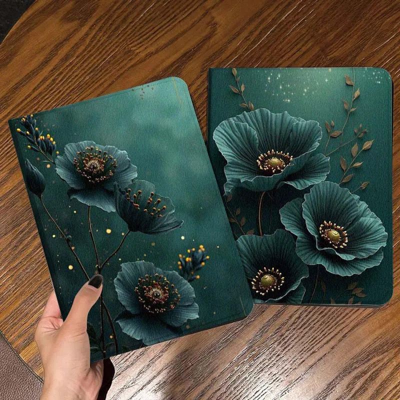 

Beautiful Sparkling Bloom For iPad Pro Air Mini 2 3 4 5 6 7 6th 7th 10th 11th 10.2 9.7 10.5 11 Foldable Tablet Case Gift