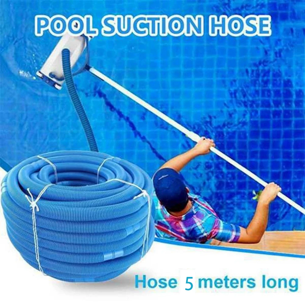 Manguera de succión para aspiradora de piscina, tubo de repuesto, herramienta de limpieza, 5M