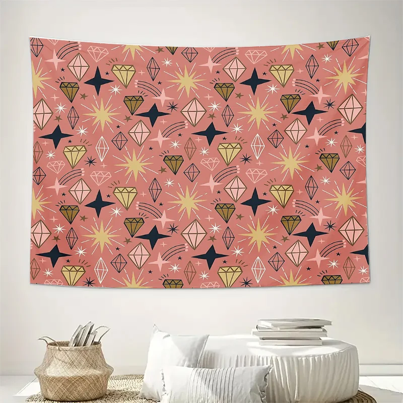 Boho Tapestry Wall Hanging Aesthetic Room Decor Indian Mandala Hippie Wall Art Nature Landscape Dorm Room Twin Size