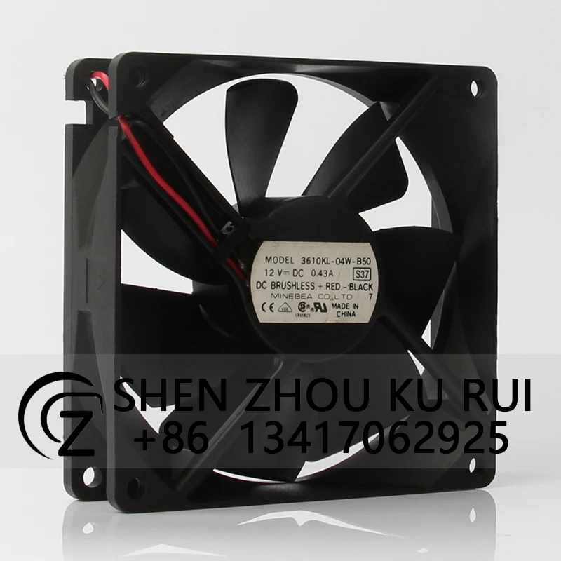 3610KL-04W-B50 Case Cooling Dual Ball Bearing Fan for NMB DC12V 0.43A 92X92X25mm High Quality Fans