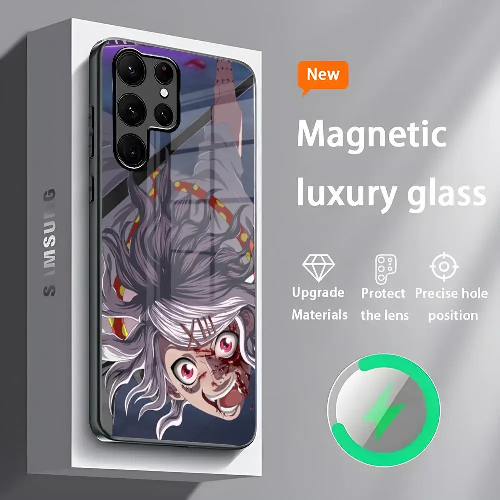 Kaneki Ken Juuzou Suzuya Tokyo Ghoul Phone Case For Samsung S24 S23 S22 S21 S20 Plus Ultra Note20 Glass Magnetic Phone Case