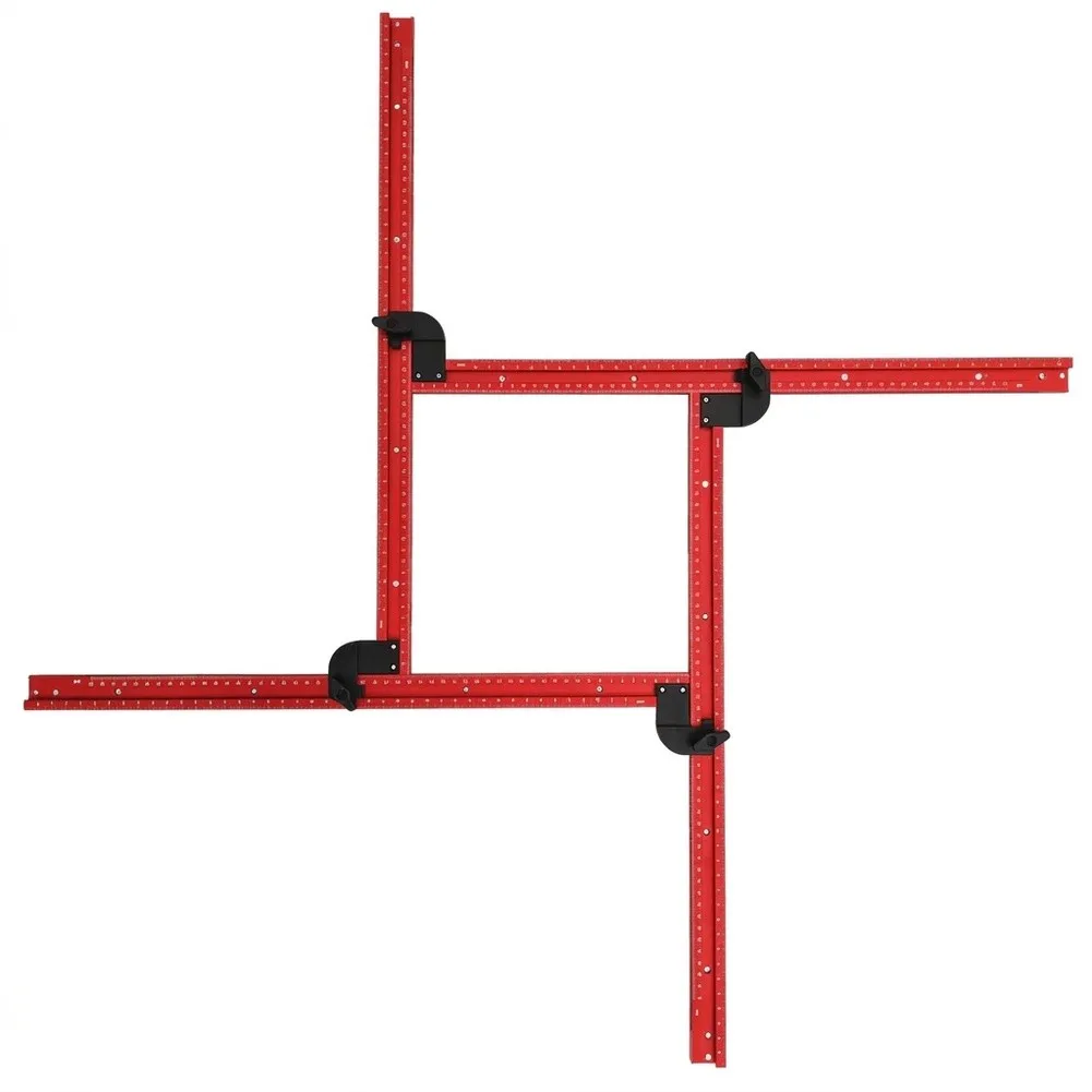 Professional Router Positioning Jig For Accurate Wood Milling And Grooving Adjustable Square Frame 4 To 23.6 Inches For DIY Proj