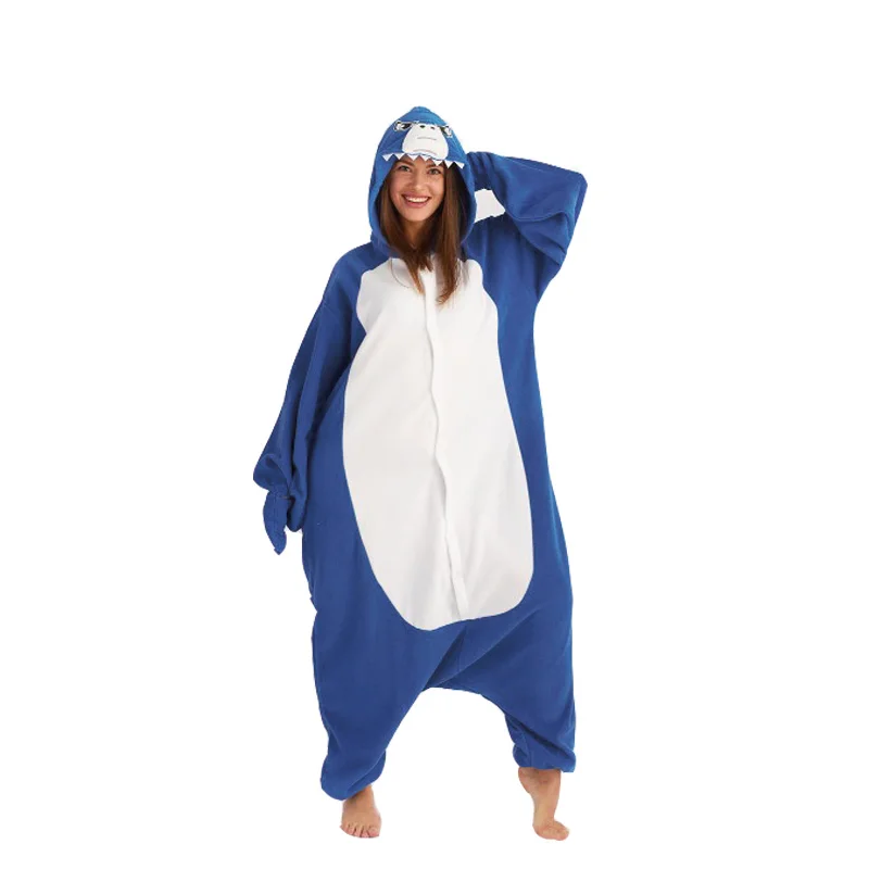 Raccoon Kigurumi Shark Unisex Animal Fleece Adult Onesie Boy Christmas Cosplay Winter Pajama