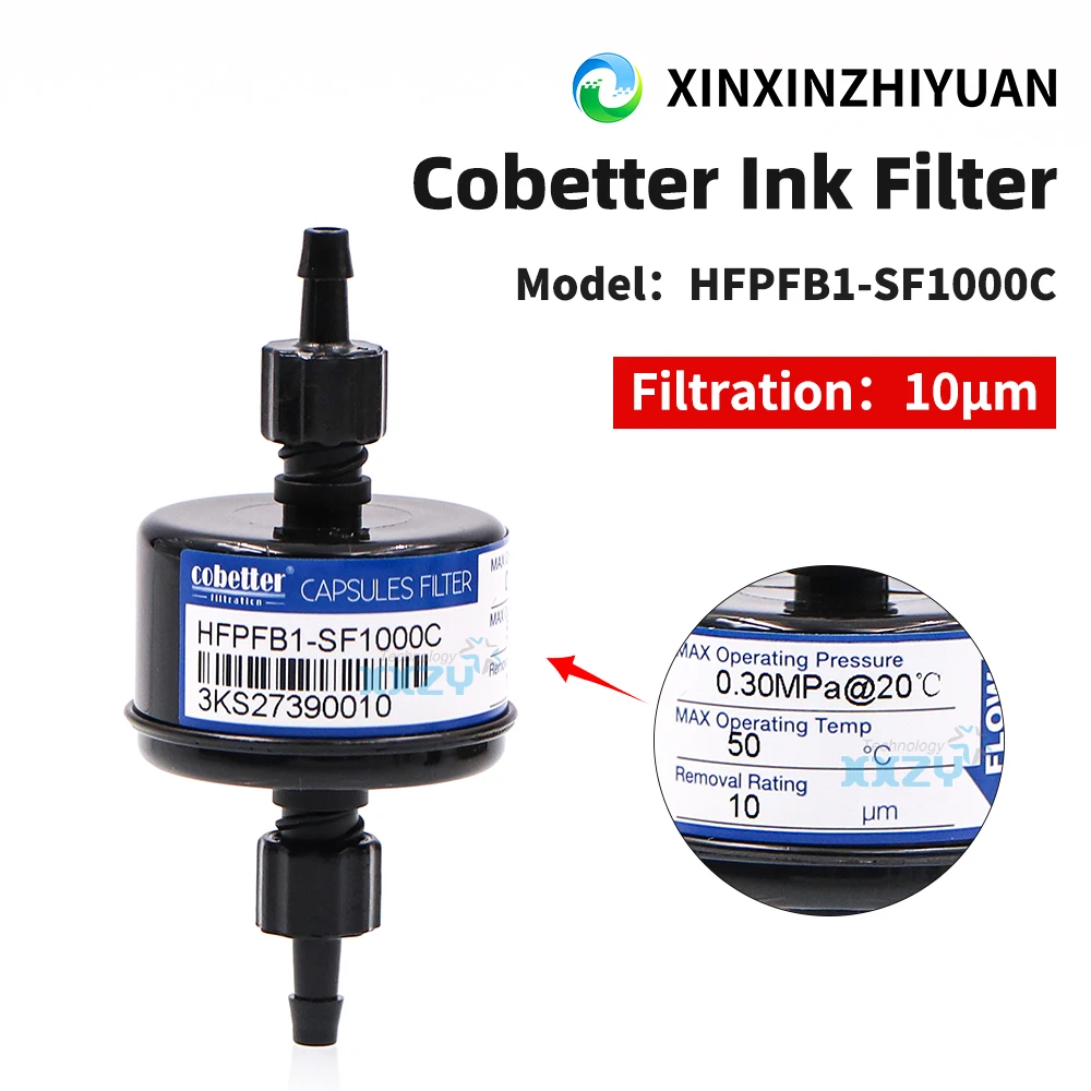 

Оригинальный капсульный фильтр Cobetter, УФ-принтер HFPFB1-SF1000C 10UM для струйного принтера, двусторонний чернильный фильтр