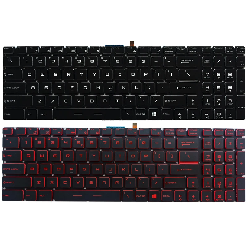 Rosyjska/amerykańska/brytyjska/hiszpańska klawiatura do laptopa MSI GP72 GL62 GL72 GP72MVR GL62M 7RD GL62MVR GL72M GL73 WS60 WS72 WT72 PE60 PE70 PX60