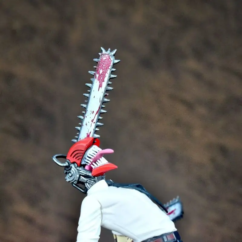 Motosserra homem demônio caçador denji pochita figura de ação anime mercadoria estátua artesanal desktop computador caso ornamento brinquedo presente