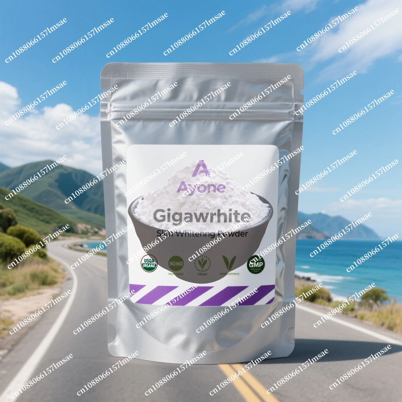 

50 г-1000 г Гигабелый белый порошок Гигабелый Гига для осветления кожи