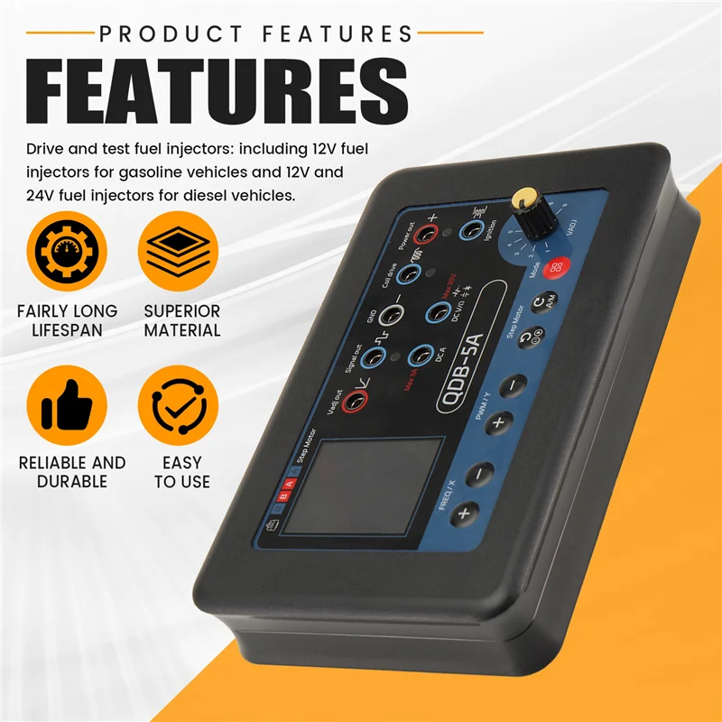 ABBY-QDB 5A Drive Oscilloscope Multimeter PWM Signal Drive Tester For Stepper Motor, Ignition Coil Valves Diagnosis Tools