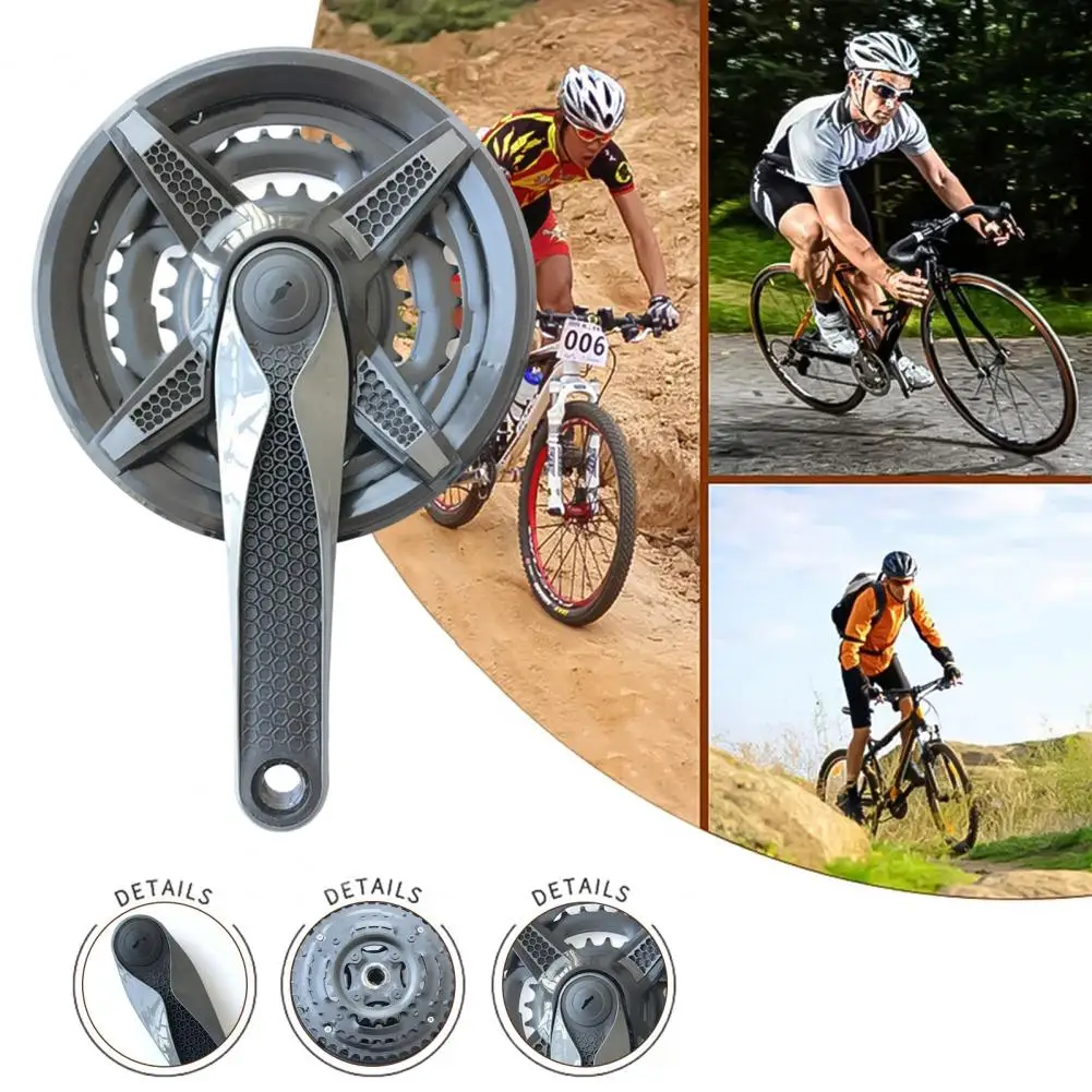 Road Bike Crankset Single Speed Fixed Gear Bike Crank Set Aluminum Alloy Biciclet Bike Chainwheel Easy Installation Chain Gear