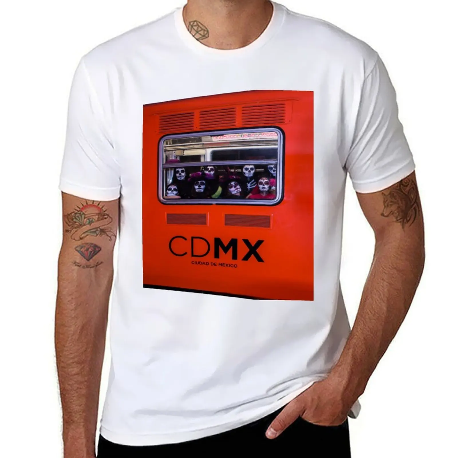 

La Catrina Viaja en Metro CDMX 2151 T-Shirt anime t shirts oversize t shirt personalised T-Shirt