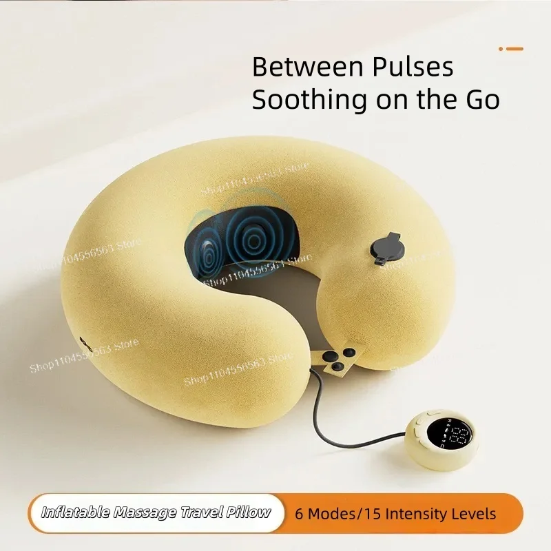 Portable Inflatable Neck Massager, 6 Mode Personal Relaxation for Home & Travel